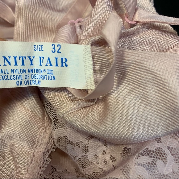 VTG 70s Vanity Fair Satin Lace Nylon Camisole Half Slip Matching Set Ballerina - Picture 8 of 14